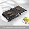 Homend Grilliant 1341H Inox Gövdeli, Döküm Plakalı, 5 Programlı, Led Ekranlı Tost ve Izgara Makinesi