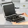 Homend Grilliant 1341H Inox Gövdeli, Döküm Plakalı, 5 Programlı, Led Ekranlı Tost ve Izgara Makinesi