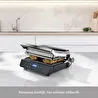 Homend Grilliant 1343H Cam Yüzeyli, 5 Hazır Programlı, Döküm Plakalı, Led Ekranlı Konuşan Tost ve Izgara Makinesi
