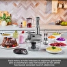 Karaca Mastermaid Prosteel Uzun Blender Ayaklı 6 Bıçaklı Cam Mutfak Robotu 2500W Galaxy Grey