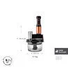 Karaca Mastermaid Prosteel Uzun Blender Ayaklı 6 Bıçaklı Cam Mutfak Robotu 2500W Black Copper