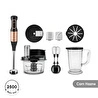 Karaca Mastermaid Prosteel Uzun Blender Ayaklı 6 Bıçaklı Cam Mutfak Robotu 2500W Black Copper