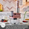 Karaca Mastermaid Prosteel Uzun Blender Ayaklı 6 Bıçaklı Cam Mutfak Robotu 2500W Rosegold