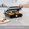 Homend Grilliant 1346H 4 Dilim Kapasiteli Gövdeli Döküm Plakalı Tost ve Izgara Makinesi Inox 2000W