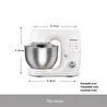 Homend Profashion 3082H Hamur Yoğurma Makinesi Krem 1200W 5,2L