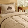Karaca Home Motto Tek Kişilik Cotton Comfort Set/Uyku Seti Bej