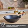 Karaca Biodiamond Antibakteriyel Kulp Wok Tava 28 Cm