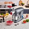 Karaca Multichef Kıyma Çekme /Sucuk-Sosis/İçli Köfte Aparatlı Hamur Yoğurma Makinesi Antrasit 1900W 5,5L