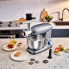 Karaca Multichef Kıyma Çekme /Sucuk-Sosis/İçli Köfte Aparatlı Hamur Yoğurma Makinesi Antrasit 1900W 5,5L