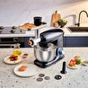 Karaca Multichef Kıyma Çekme /Sucuk-Sosis/İçli Köfte Aparatlı Hamur Yoğurma Makinesi Shiny Black 1900W 5,5L