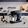 Karaca Multichef Kıyma Çekme /Sucuk-Sosis/İçli Köfte Aparatlı Hamur Yoğurma Makinesi Shiny Black 1900W 5,5L
