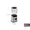 Karaca Dijital Ekran Inox Smoothie Blender Silver 1800W