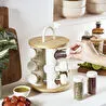 Karaca Alya Dönen Standlı 12'li Baharat Takımı Krem