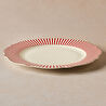 Karaca New Romantic İnce Çizgili Servis Tabağı 27 cm Kırmızı 