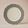 Karaca New Romantic İnce Çizgili Pasta Tabağı 21 cm Siyah
