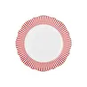 Karaca New Romantic İnce Çizgili Pasta Tabağı 21 cm Kırmızı