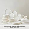 Karaca Red Carpet Collection Fine Pearl Extra Wilderness 62 Parça 12 Kişilik Yemek Takımı Gold