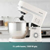 Homend Profashion 3063H Hamur Yoğurma Makinesi Krem 1500W 5L