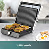 Homend Grilliant 1356H Inox Gövdeli Döküm Plakalı Tost ve Izgara Makinesi