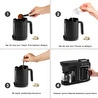 Karaca Hatır Plus Barista 6 in 1 Latte Cappuccino ve Közde Türk Kahve Makinesi Black Silver
