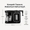 Karaca Hatır Plus Barista 6 in 1 Latte Cappuccino ve Közde Türk Kahve Makinesi Black Silver