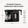Karaca Hatır Plus Barista 6 in 1 Latte Cappuccino ve Közde Türk Kahve Makinesi Black Copper