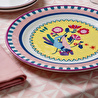 Baci Milano Mamma Mia 6'lı El Desenli Servis Tabağı Seti 28 cm
