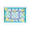 Guzzini Flower&Lemon Dikdörtgen Tepsi Melamin 47,7 x 34 cm