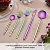 Karaca Orion Çok Renkli 6 Kişilik 30 Parça Çatal Kaşık Bıçak Takımı