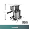 Homend Coffeebreak 5015H Süt Köpürtücülü Otomatik Espresso Makinesi 700 ml 1470W