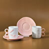 Karaca Ribbon 2 Kişilik Kahve Fincanı 110 ml Pembe