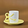 Karaca Ribbon 2 Kişilik Kahve Fincanı 110 ml Sarı