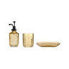 Karaca Home Bellino 3 Parça Banyo Aksesuar Seti Amber