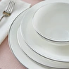 Karaca Fine Pearl Extra Argento Platin 55 Parça 12 Kişilik Yemek Takımı