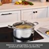 Karaca Plasma Steel 316+ 3Ply Tencere 24 cm