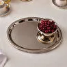 Karaca Home Fiora Kahve İkram ve Sunum Tepsisi Silver