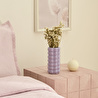 Karaca Home Rocco Silindir Vazo Lila 9,3 x 9,3 x 18 cm