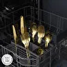 Karaca Elegance Bellatrix Gold 12 Kişilik 84 Parça Çatal Kaşık Bıçak Takımı