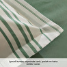 Karaca Home Cool Stripe Çift Kişilik Nevresim Takımı Yeşil