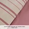 Karaca Home Cool Stripe Çift Kişilik Nevresim Takımı Gül Kurusu