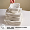 Karaca Square Bone Bridal 60 Parça 12 Kişilik Yemek Takımı