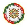 Baci Milano Dolce Vita Kırmızı Yeşil Desenli Yemek Tabağı 27 Cm