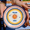 BaciMilano Dolce Vita Güneş Desenli Servis Tabağı 16 Cm