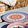 Baci Milano Dolce Vita Güneş Desenli Servis Tabağı 32 Cm