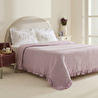 Karaca Home Luka %100 Pamuk Fırfırlı Müslin Çift Kişilik Nevresim Takımı Lila
