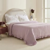 Karaca Home Luka %100 Pamuk Fırfırlı Müslin Tek Kişilik Nevresim Takımı Lila