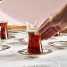 Karaca Rosetta 12 Parça 6 Kişilik Çay Bardağı Seti