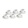 Karaca İstiridye Lüsterli 6 Kişilik Kahve Fincan Takımı 90 ml