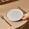 Karaca x Refika Bembeyaz Yuvarlak Pasta Tabağı 22 cm