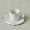 Karaca x Refika Bembeyaz Yuvarlak Tabaklı Kahve Fincanı 100 ml